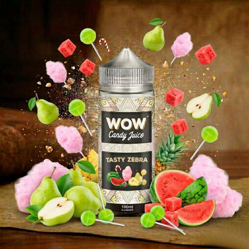 WOW - CANDY JUICE : TASTY ZEBRA NO FRESH
