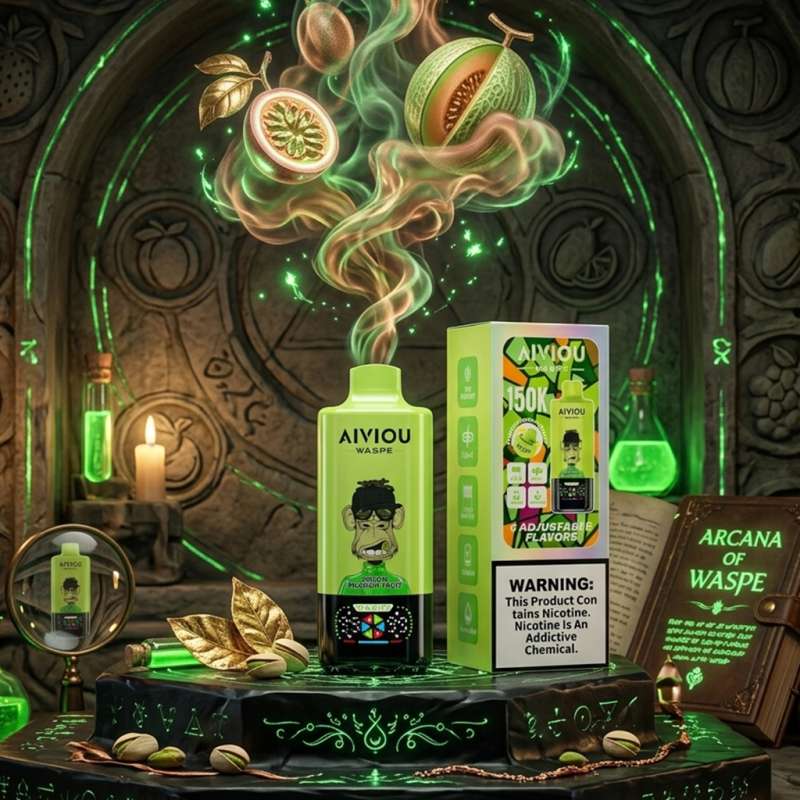 AIVIOU 150K – MELON FRUIT DE LA PASSION & MÛRE GLACÉE & POMME KIWI